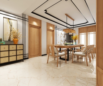 New Chinese Style Dining Room-ID:466548112
