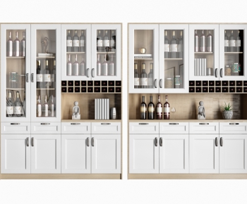 Nordic Style Wine Cabinet-ID:696585828