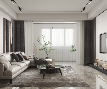 Modern A Living Room-ID:687902933