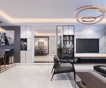 Modern A Living Room-ID:883709634