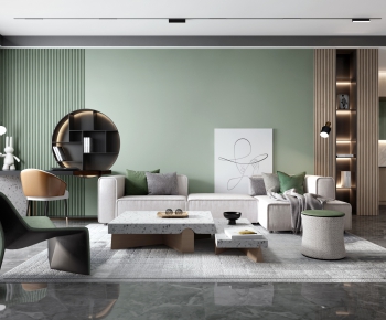 Modern A Living Room-ID:698438645