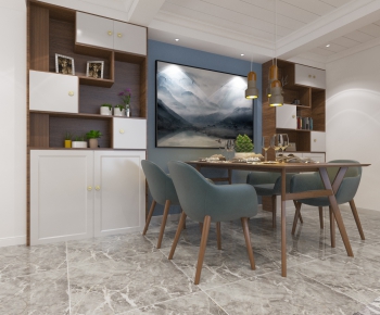 Nordic Style Dining Room-ID:911027398