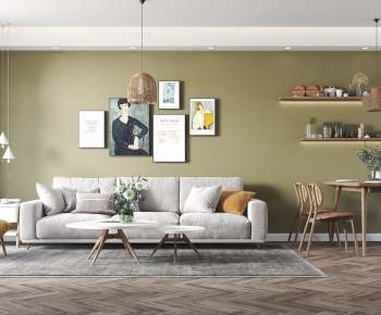 Nordic Style A Living Room-ID:684469118