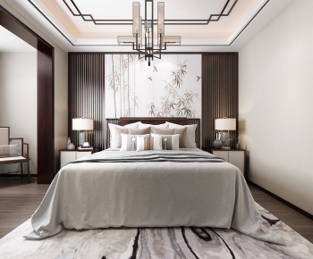 New Chinese Style Bedroom-ID:175654935