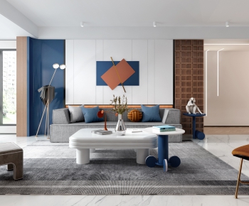 Modern A Living Room-ID:694870618