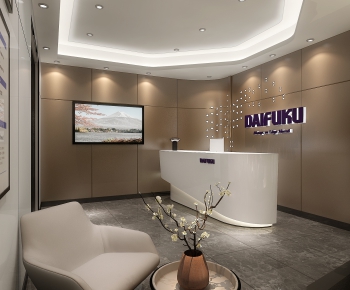 Modern Office Reception Desk-ID:637004214