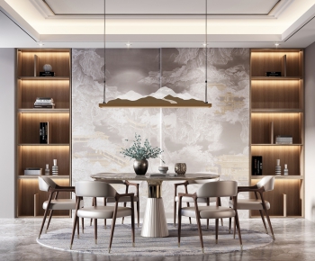 New Chinese Style Dining Room-ID:952921322