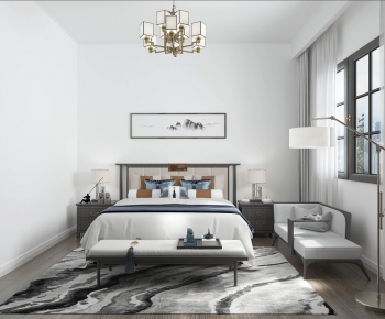 New Chinese Style Bedroom-ID:768171883