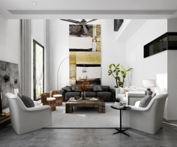Modern A Living Room-ID:461450483