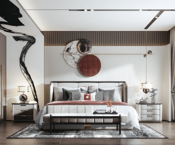 New Chinese Style Bedroom-ID:922638966