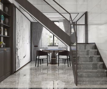 New Chinese Style Stairwell-ID:840401636