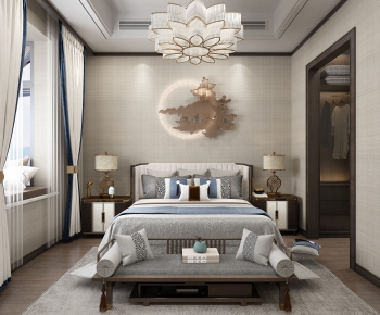 New Chinese Style Bedroom-ID:353548536
