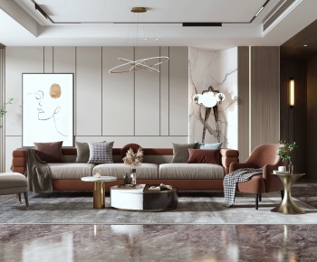Modern A Living Room-ID:907977425
