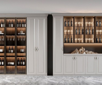 American Style Wine Cabinet-ID:896218854