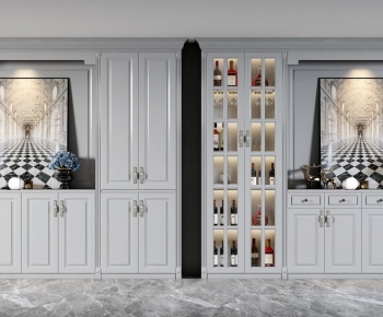 American Style Wine Cabinet-ID:913445324