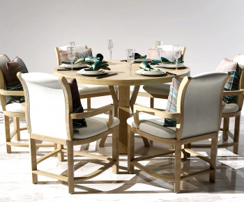 New Chinese Style Dining Table And Chairs-ID:308249681