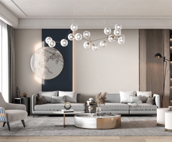 Modern A Living Room-ID:850799583