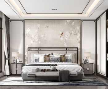 New Chinese Style Bedroom-ID:831306835