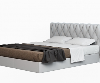Modern Double Bed-ID:129512916