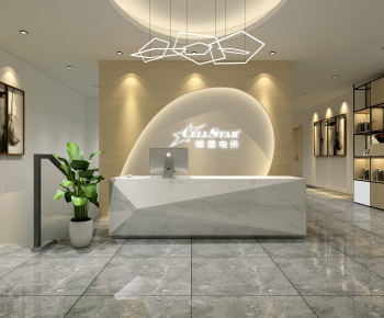 Modern Office Reception Desk-ID:354519885