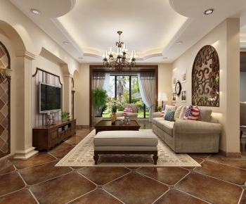 American Style A Living Room-ID:591604293