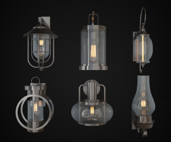 Industrial Style Wall Lamp-ID:400436317