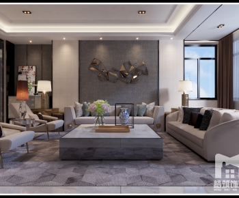 Modern A Living Room-ID:316414222