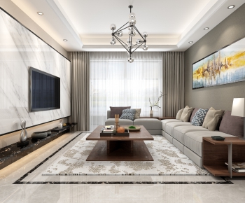 Modern A Living Room-ID:539262352