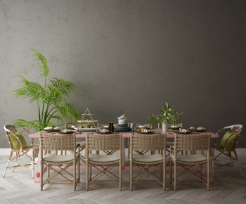 Nordic Style Dining Table And Chairs-ID:477326558