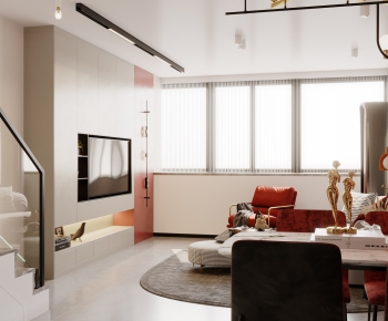 Modern A Living Room-ID:654733952
