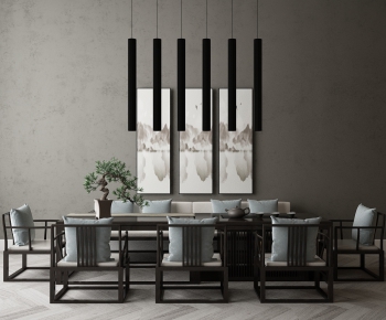 New Chinese Style Tea Tables And Chairs-ID:579128833