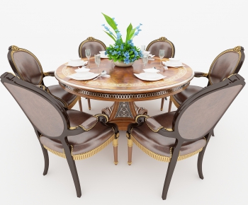 European Style Dining Table And Chairs-ID:957289684