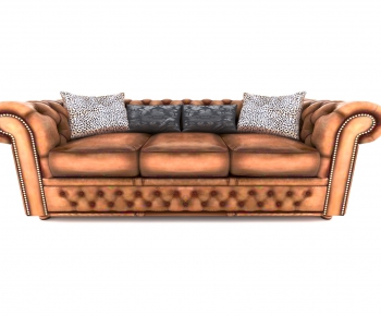 European Style Three-seat Sofa-ID:619317734