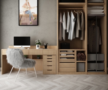 Nordic Style Computer Desk And Chair-ID:888797788