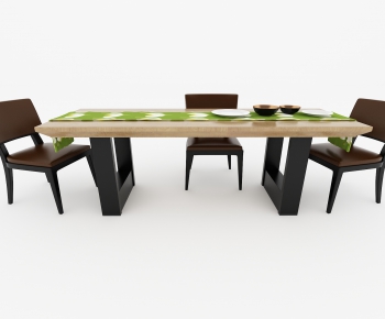 European Style Dining Table And Chairs-ID:134050561