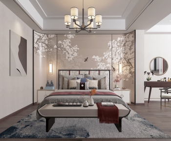 New Chinese Style Bedroom-ID:812236842