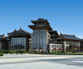 Chinese Style Building Appearance-ID:183600985