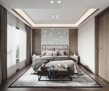 New Chinese Style Bedroom-ID:453717765