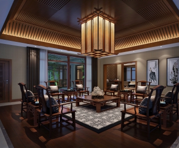 Chinese Style A Living Room-ID:178284743