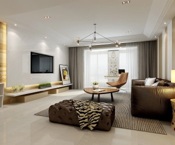 Modern A Living Room-ID:566469785