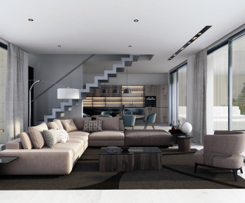 Modern A Living Room-ID:585099165