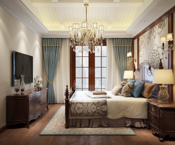 American Style Bedroom-ID:109098948