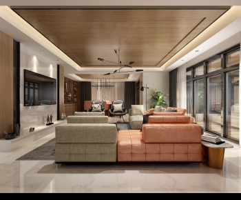 Modern A Living Room-ID:869455958