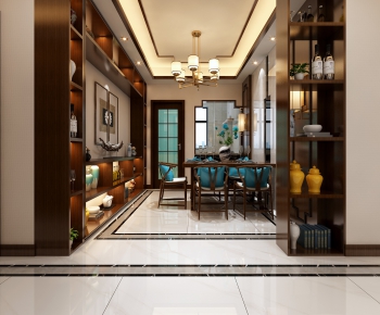 New Chinese Style Dining Room-ID:813292982