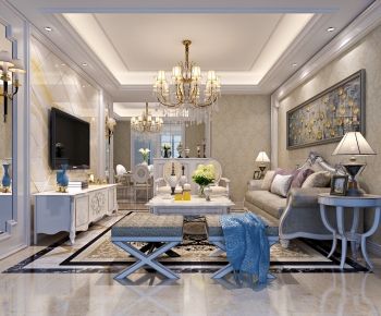 European Style A Living Room-ID:875243128
