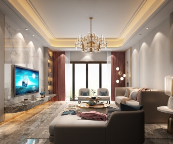 Modern A Living Room-ID:537261194