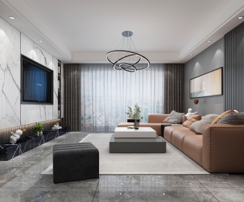 Modern A Living Room-ID:350260873