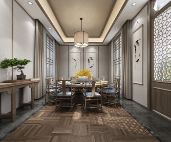 New Chinese Style Dining Room-ID:228806163