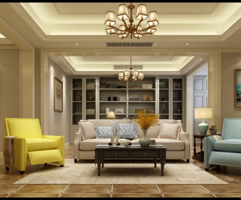 American Style A Living Room-ID:938883689