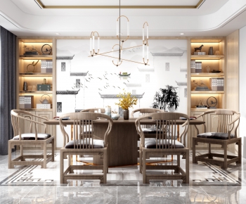 New Chinese Style Dining Room-ID:882297238